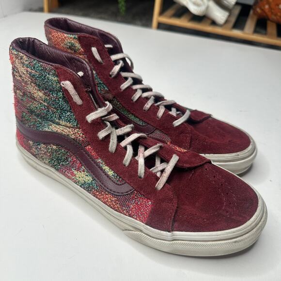 VANS Italian Weave Port Royal Hi Top Sneakers - Picture 1 of 8